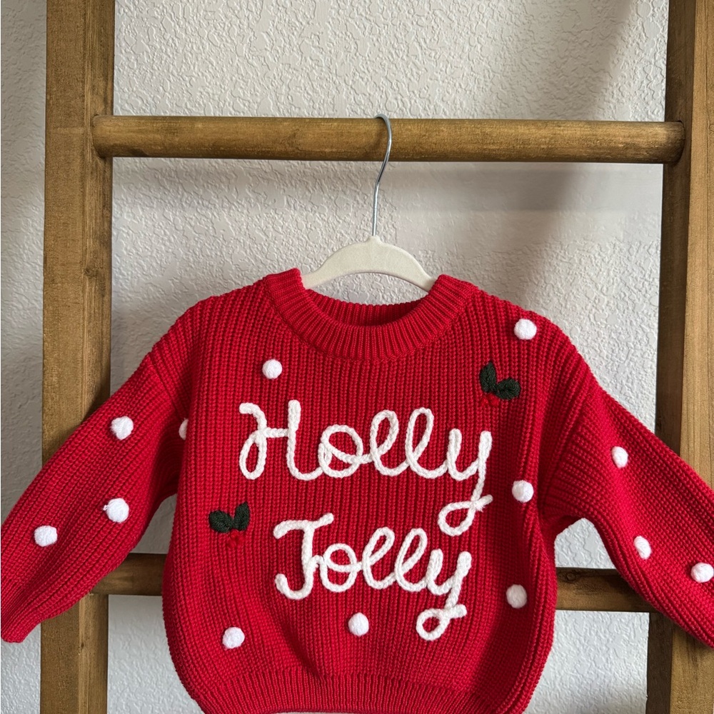 Red Holly Jolly Sweater